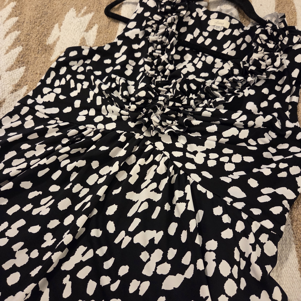 Soma Black and White Mini Dress - Picture 3 of 7